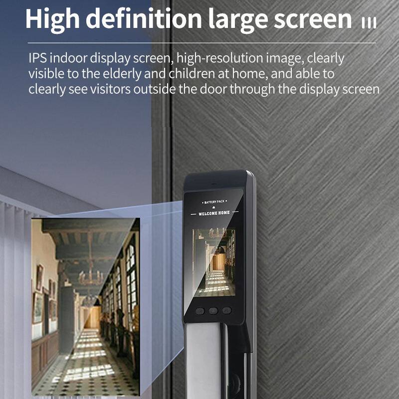 High definition large screen III

IPS indoor display screen, high-resolution image, clearly visible to the elderly and children at home, and able to clearly see visitors outside the door through the display screen

BATTERY PACK
WELCOME HOME
