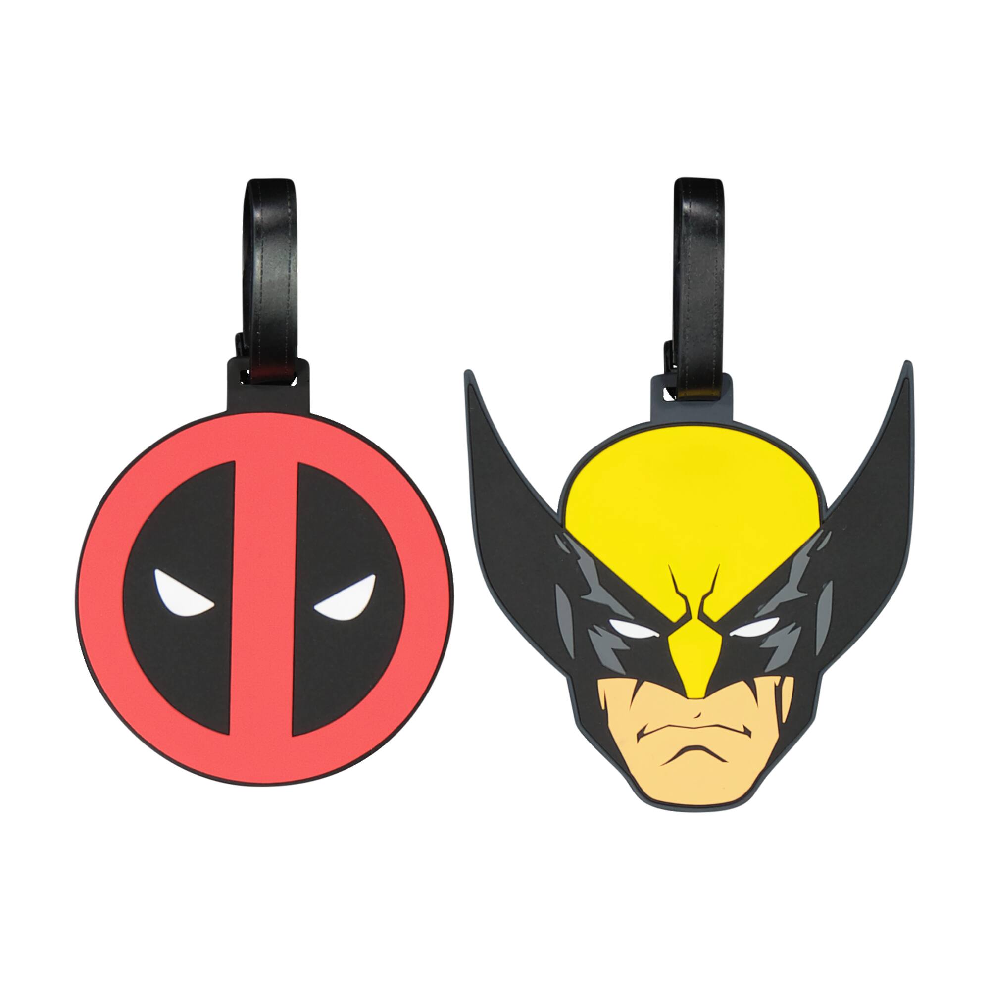 Front. Ful - Ful Marvel Deadpool & Wolverine 2-Piece Luggage Tag Set - MULTI.