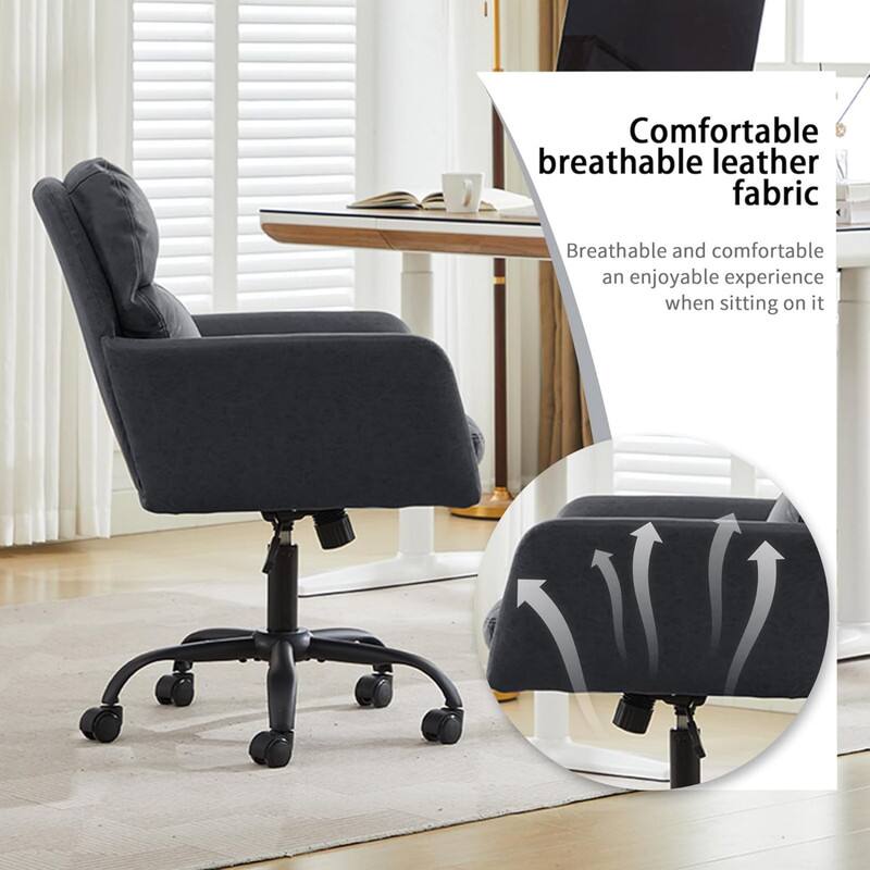 Comfortable breathable leather fabric  
Breathable and comfortable, an enjoyable experience when sitting on it
