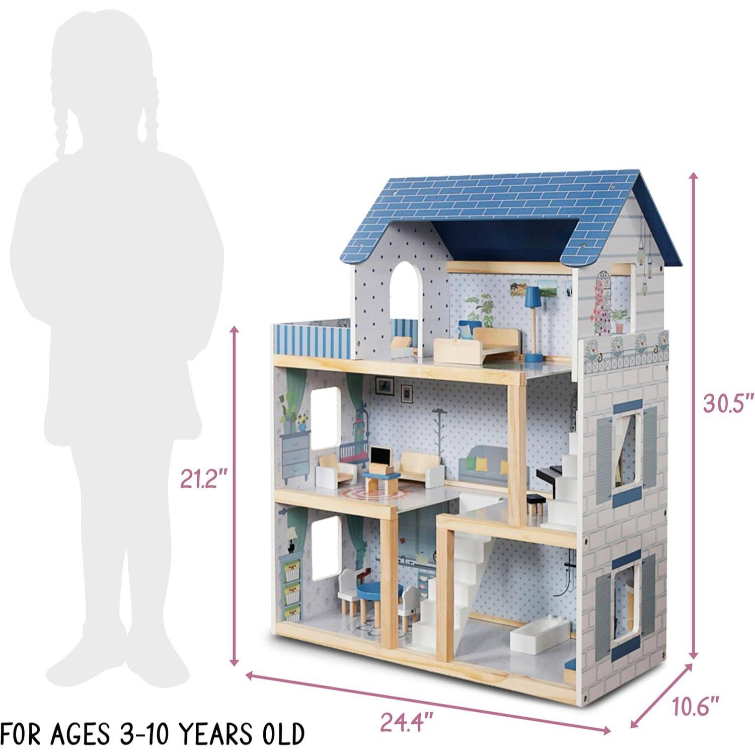 FOR AGES 3-10 YEARS OLD

30.5"  
24.4"  
10.6"  
21.2"