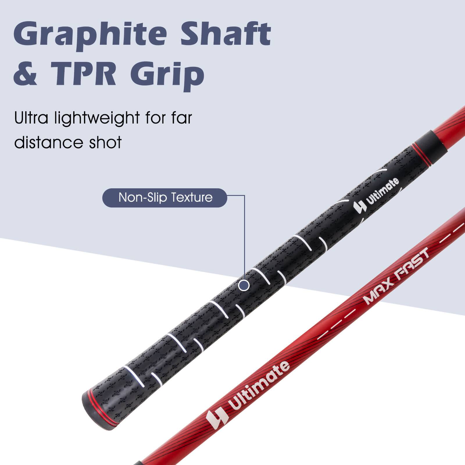 Graphite Shaft & TPR Grip  
Ultra lightweight for far distance shot  
Non-Slip Texture  

Ultimate FAST MAX - Ultimate 4