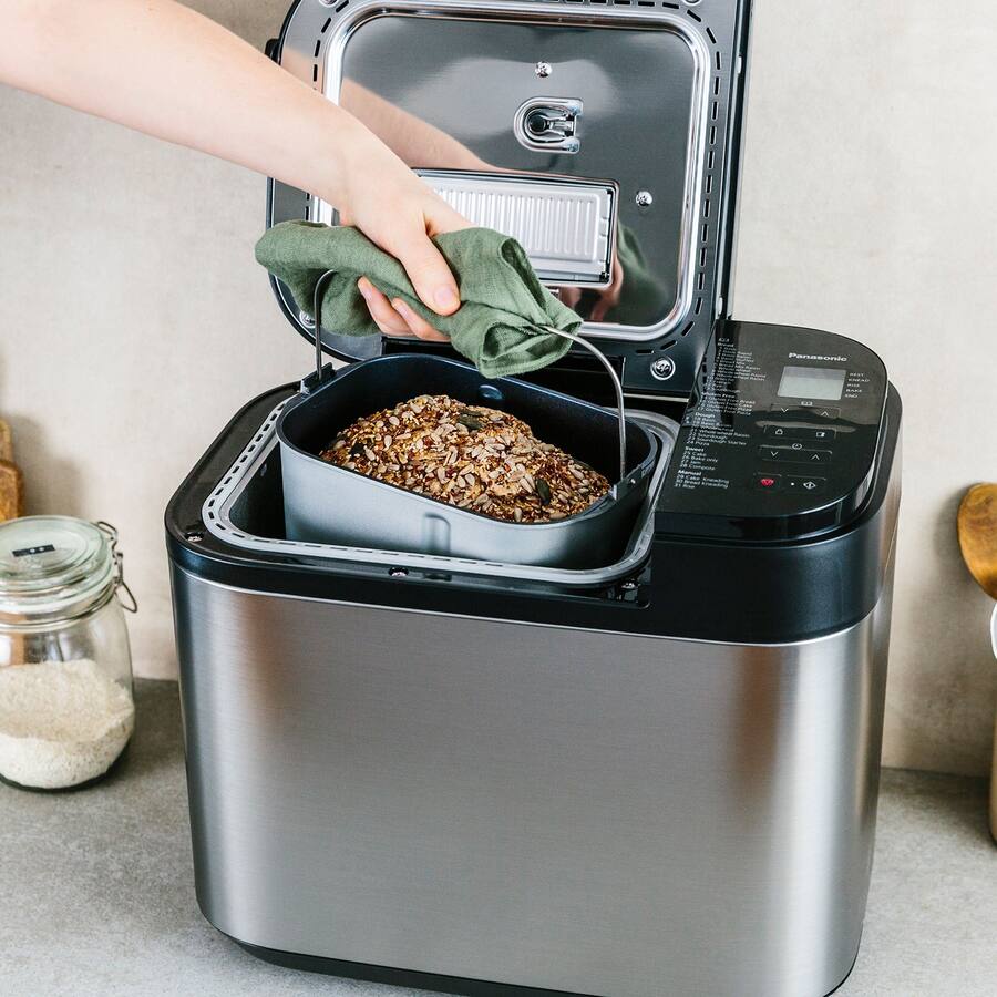 Panasonic Automatic Bread Maker with 20 Presets Silver SD