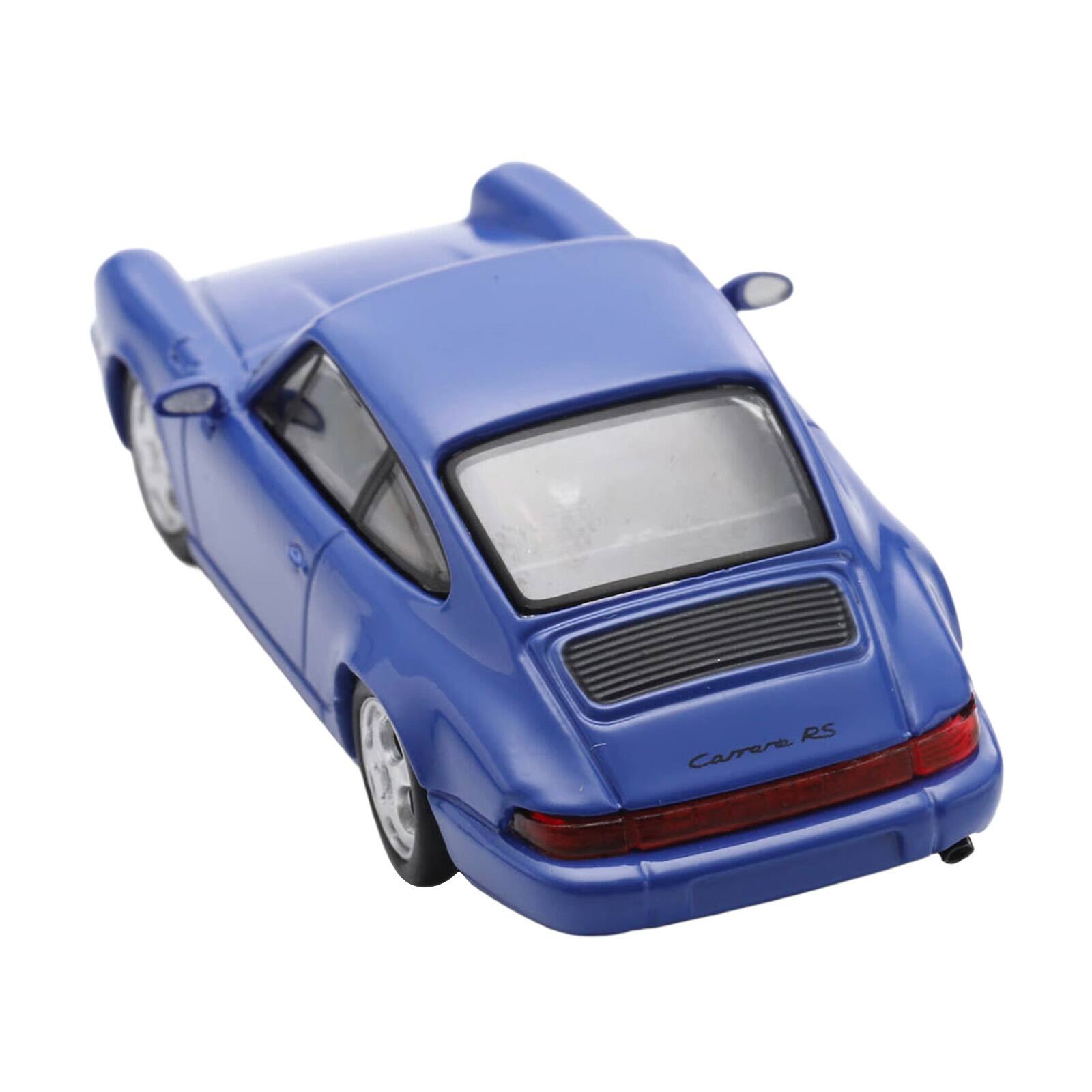 Alt View 5. Spark - 1992 Porsche 911 Carrera RS 3.6 Blue 1/64 Model Car by Spark.