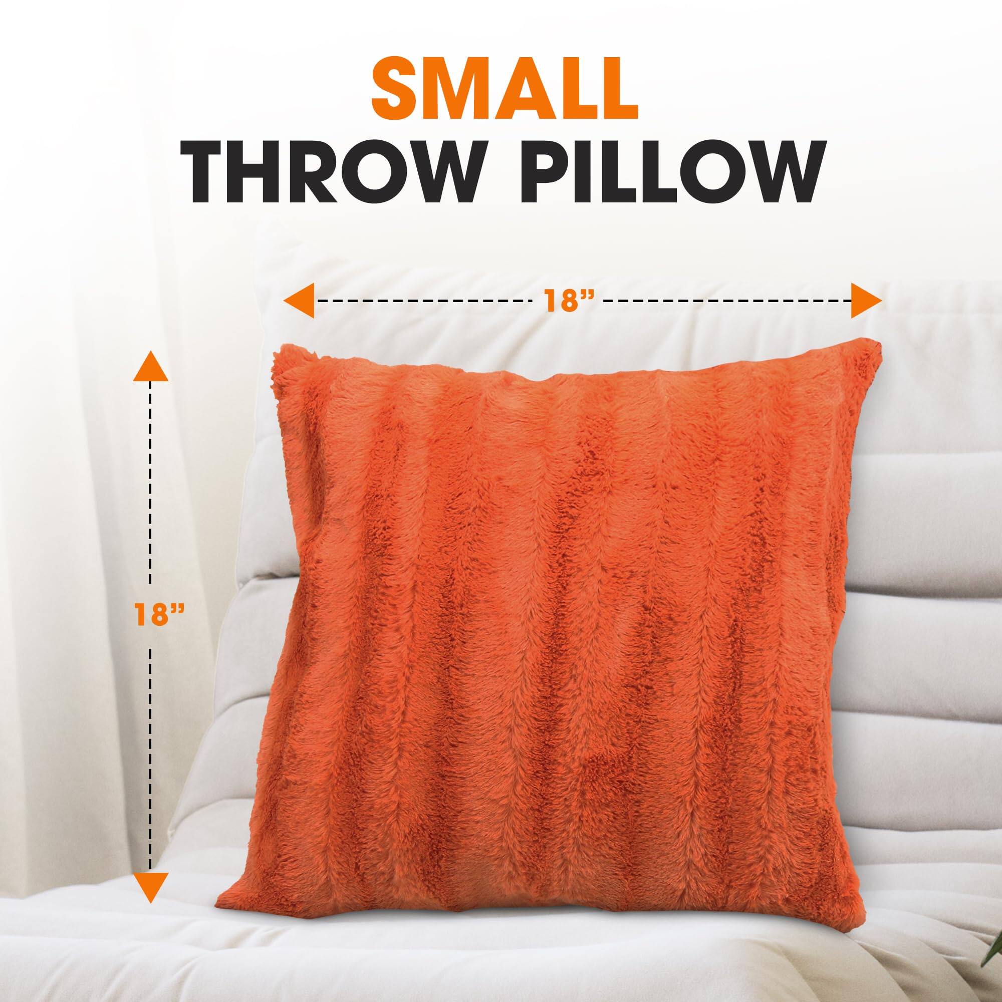 SMALL THROW PILLOW  
18" x 18"