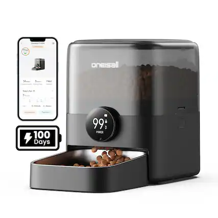 Oneisall F1-WM
99 Days
14 portions dispensed today
3 meals pending plans
Filled food left
7 portion
Next: PM 00:00
Add New Plan
Feed Now
100 Days
POWER