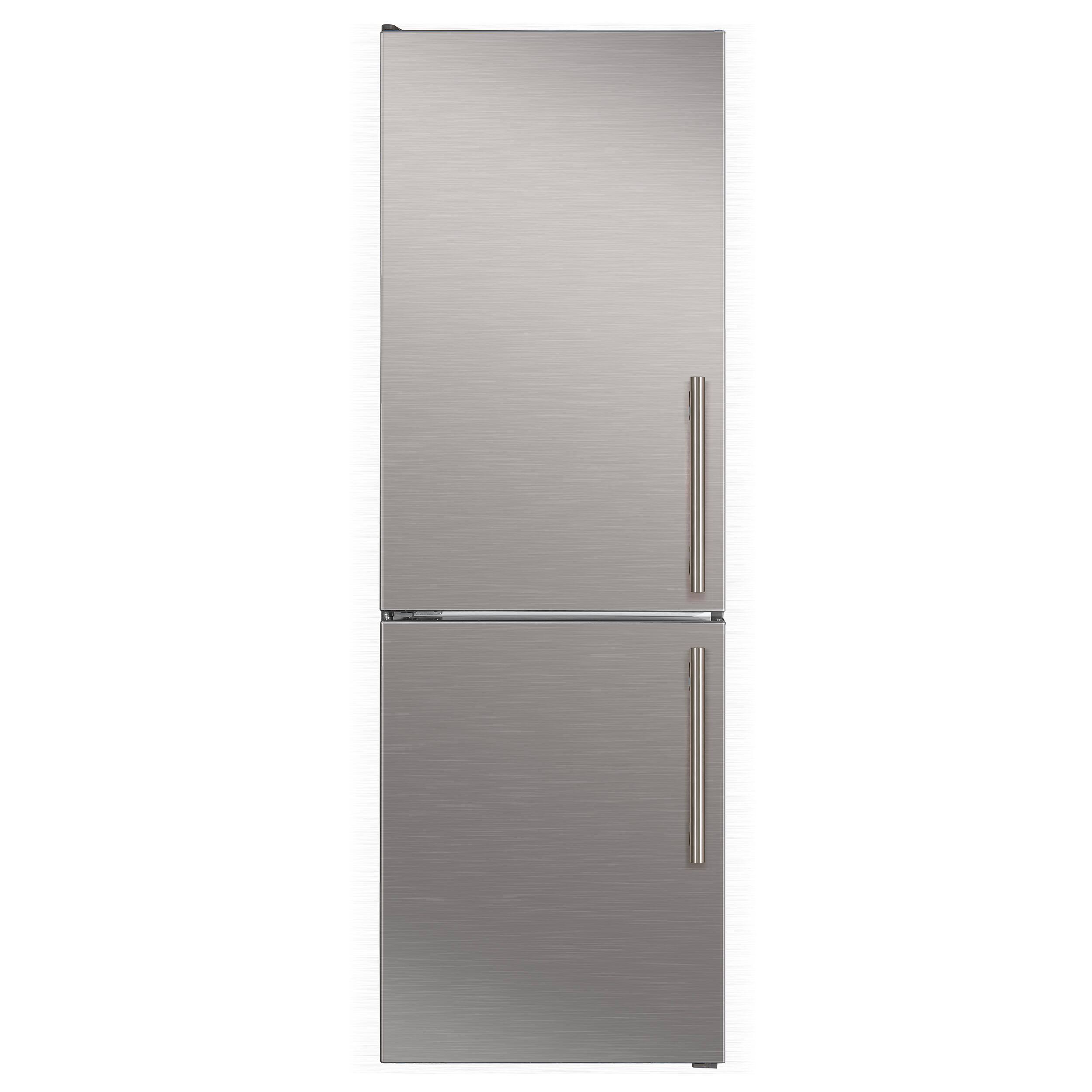 Front. Forno Appliances - Custodia 10.3 Cu. Ft. 24" Bottom Freezer Refrigerator with Left-Hinge Door and Total No Frost - Stainless Steel - Stainless Steel.