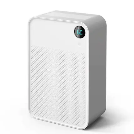 Front. Cluzine - Smart Dehumidifier for Small Spaces with Intelligent Humidity Control.