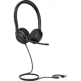 Yealink USB Wired Headset - Red