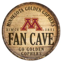 WinCraft - Minnesota Golden Gophers 14'' Circular Wood Sign - Multicolor