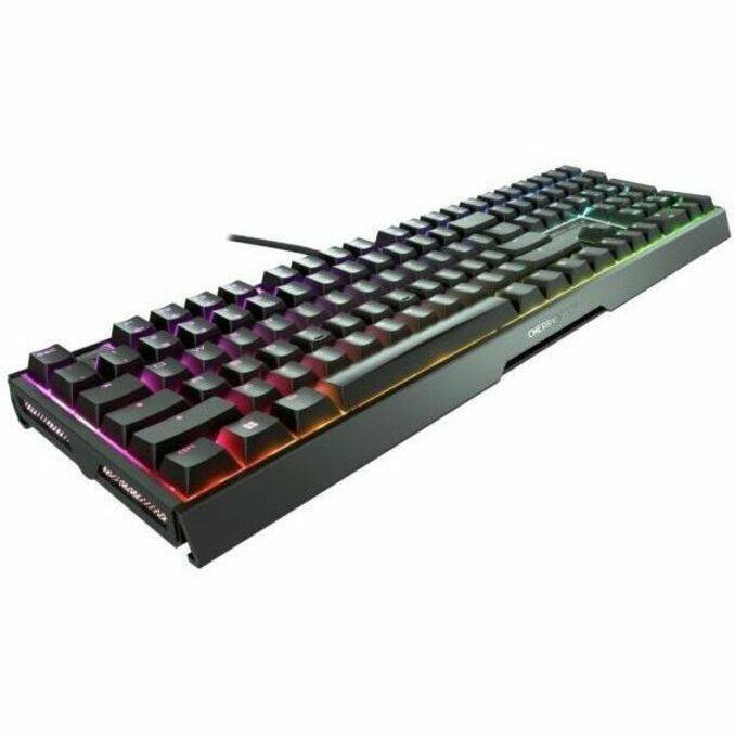Alt View 7. CHERRY - CHERRY MX 3.1 Wired Gaming Keyboard - Black aluminum housing, MX2A BROWN RGB Switch, Abrasion resistant keys, Detachable - Black.