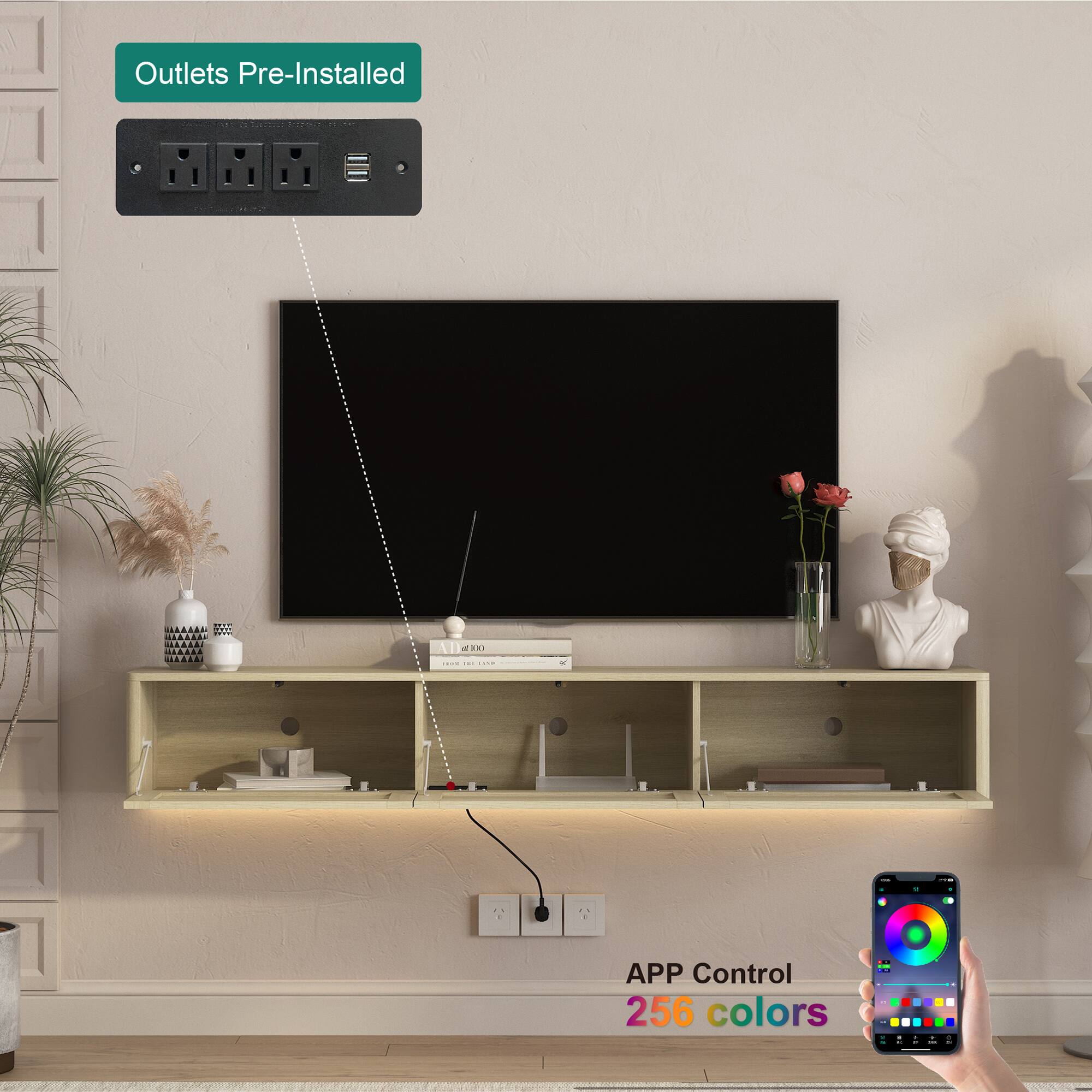 Outlets Pre-Installed

APP Control 256 colors
