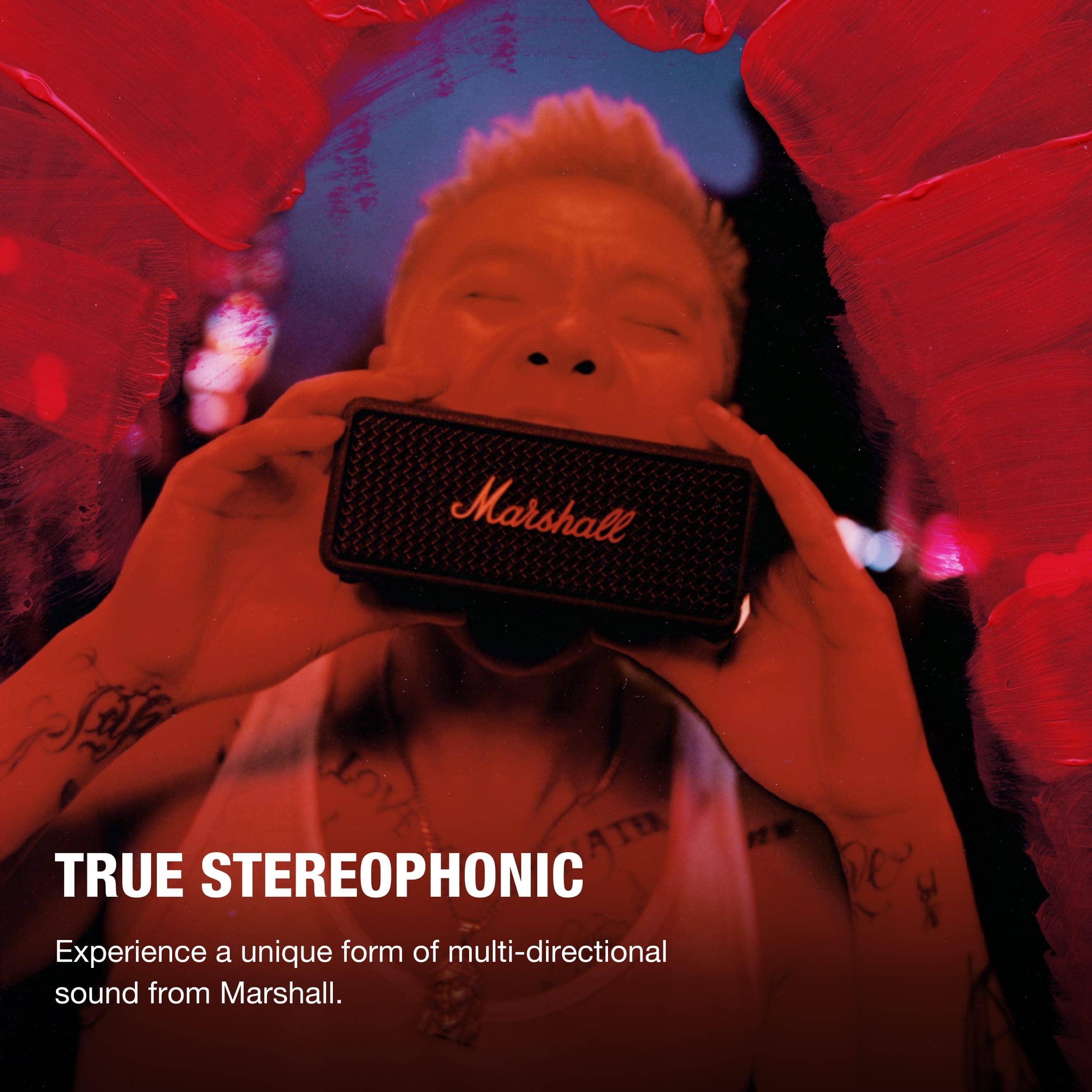 Marshall TRUE STEREOPHONIC Experience a unique form of multi-directional sound from Marshall. De