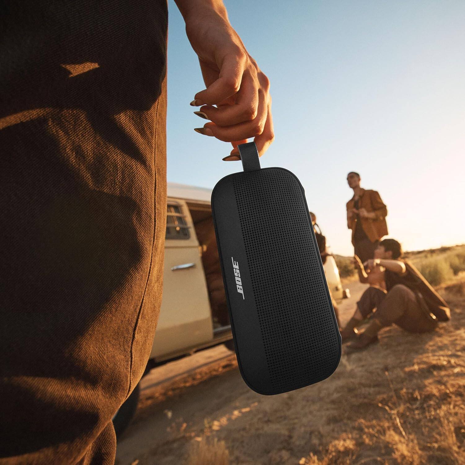 Alt View 1. Bose - Bose SoundLink Flex Bluetooth Speaker (2nd Gen) Bundle with Fast Charger - Portable (Black) - Black.