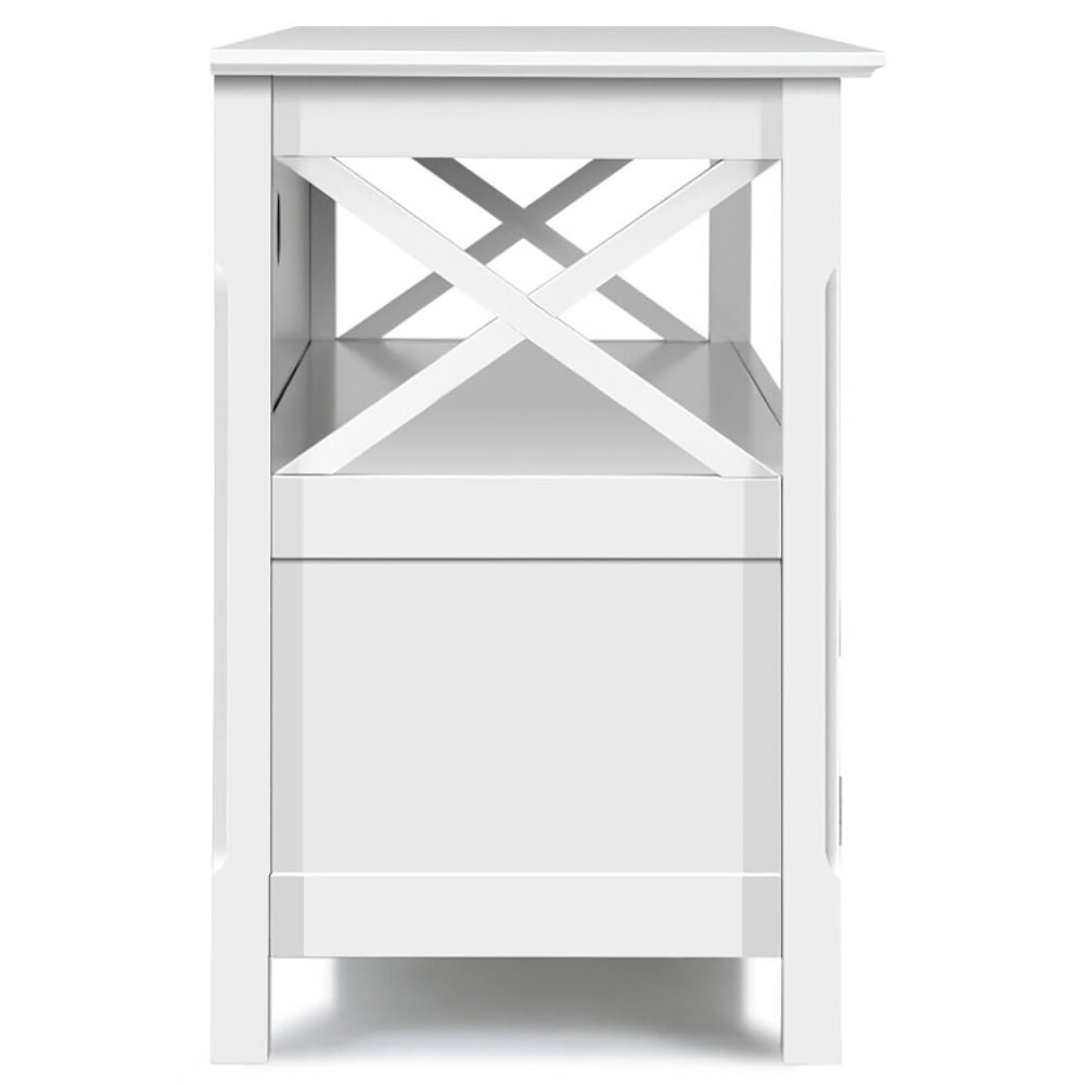 Alt View 2. Kadyn - Entertainment Centers,TV Stands,44 Inch Wooden Storage Cabinet TV Stand-White - White.