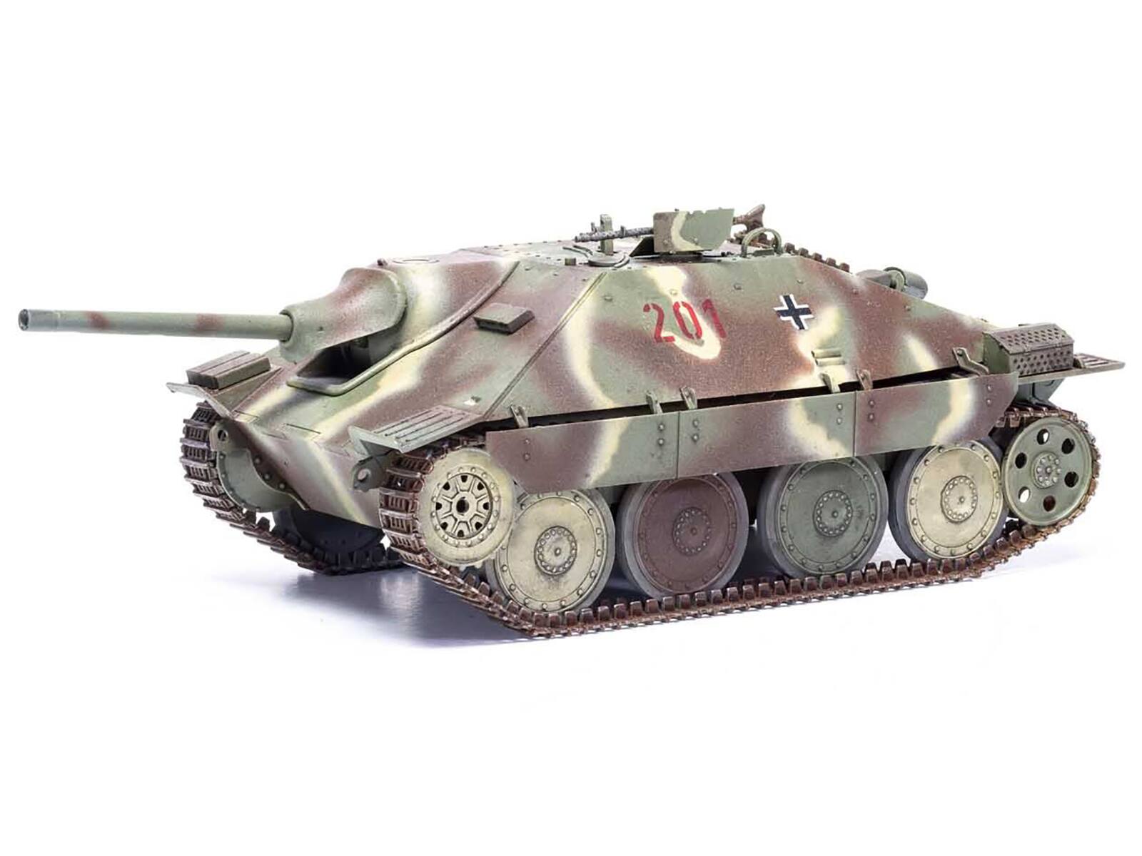 Left. Airfix - Level 3 Model Kit Jagdpanzer 38(t) Hetzer Late Version Tank with 2 Scheme Options (Level 3) 1/35 Plastic Model Kit - Multi.
