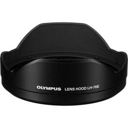 Olympus - LH-76E Lens Hood for 8-25mm f/4 PRO Lens with Secure Lock Mechanism and Stray Light Protection - Black
