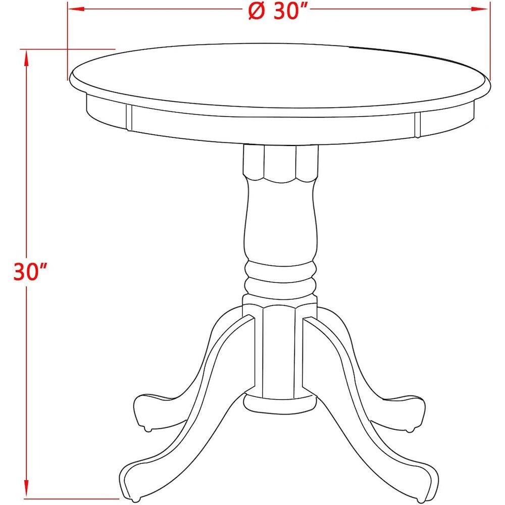 30" Ø  
30"