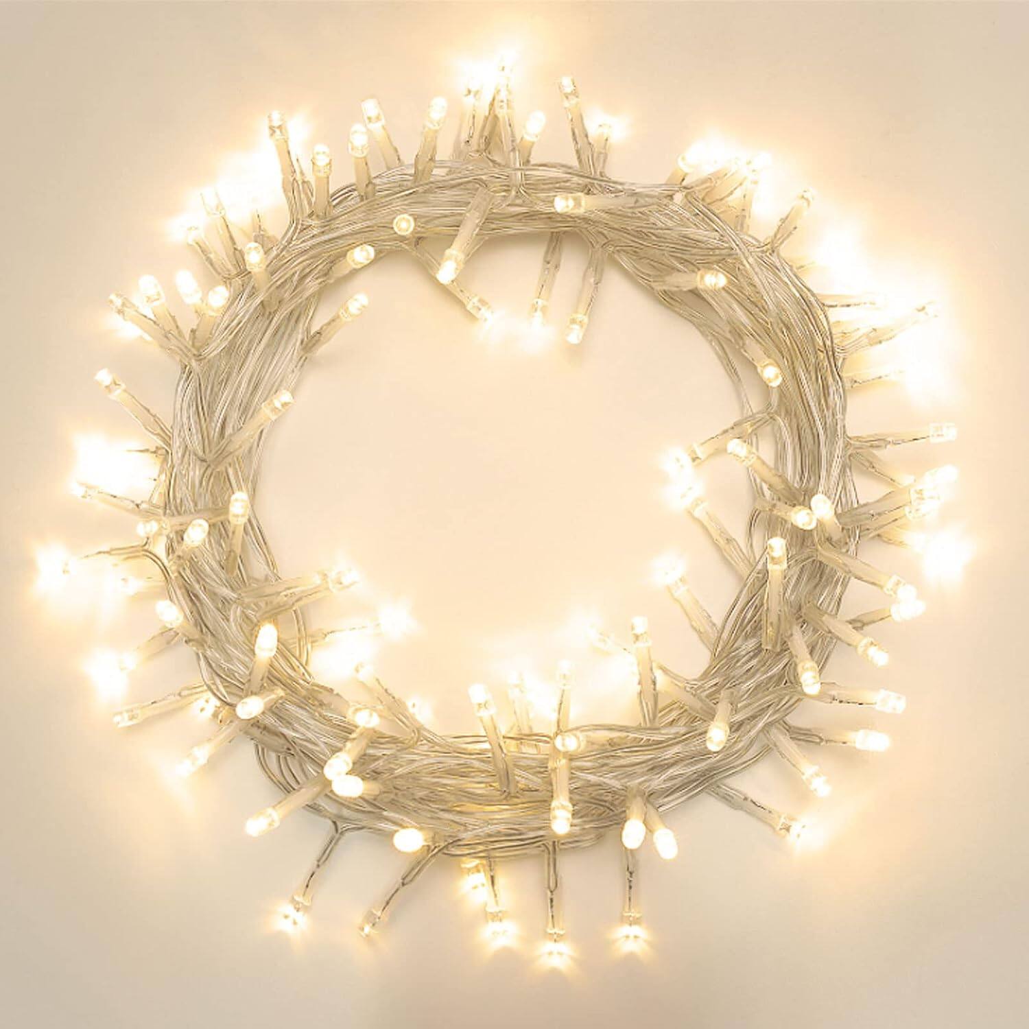 Front. THIRSTY TURTLE - 42ft 120-LED String Lights, Battery Timer, Warm White, IP65.