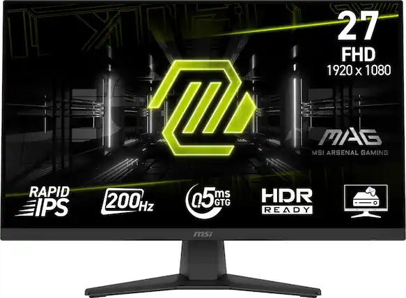 RAPID IPS 27 FHD 1920 X 1080 MSI MAG ARSENAL GAMING 0.5ms GTG HDR READY 200Hz MSI