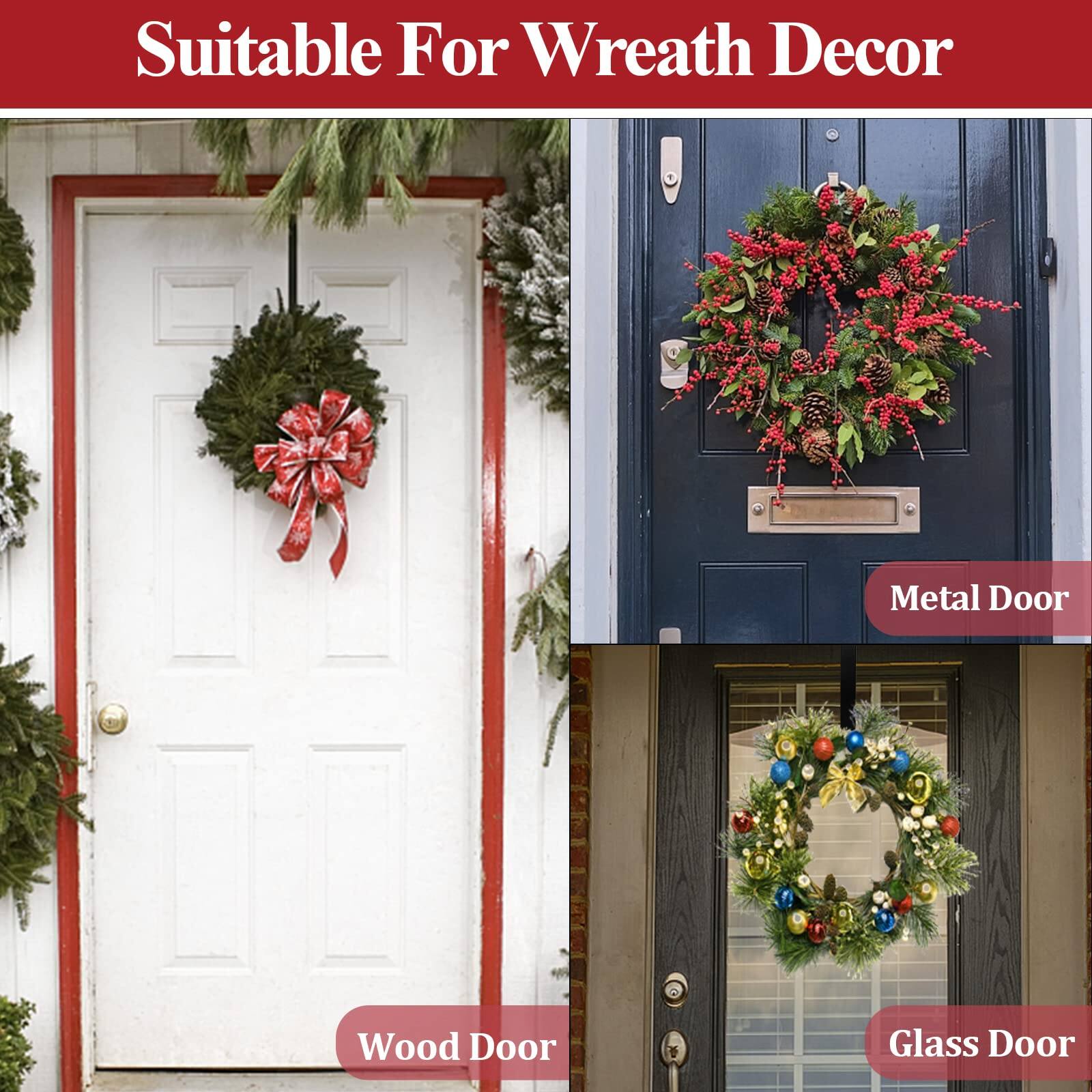 Suitable For Wreath Decor

- Wood Door
- Metal Door
- Glass Door