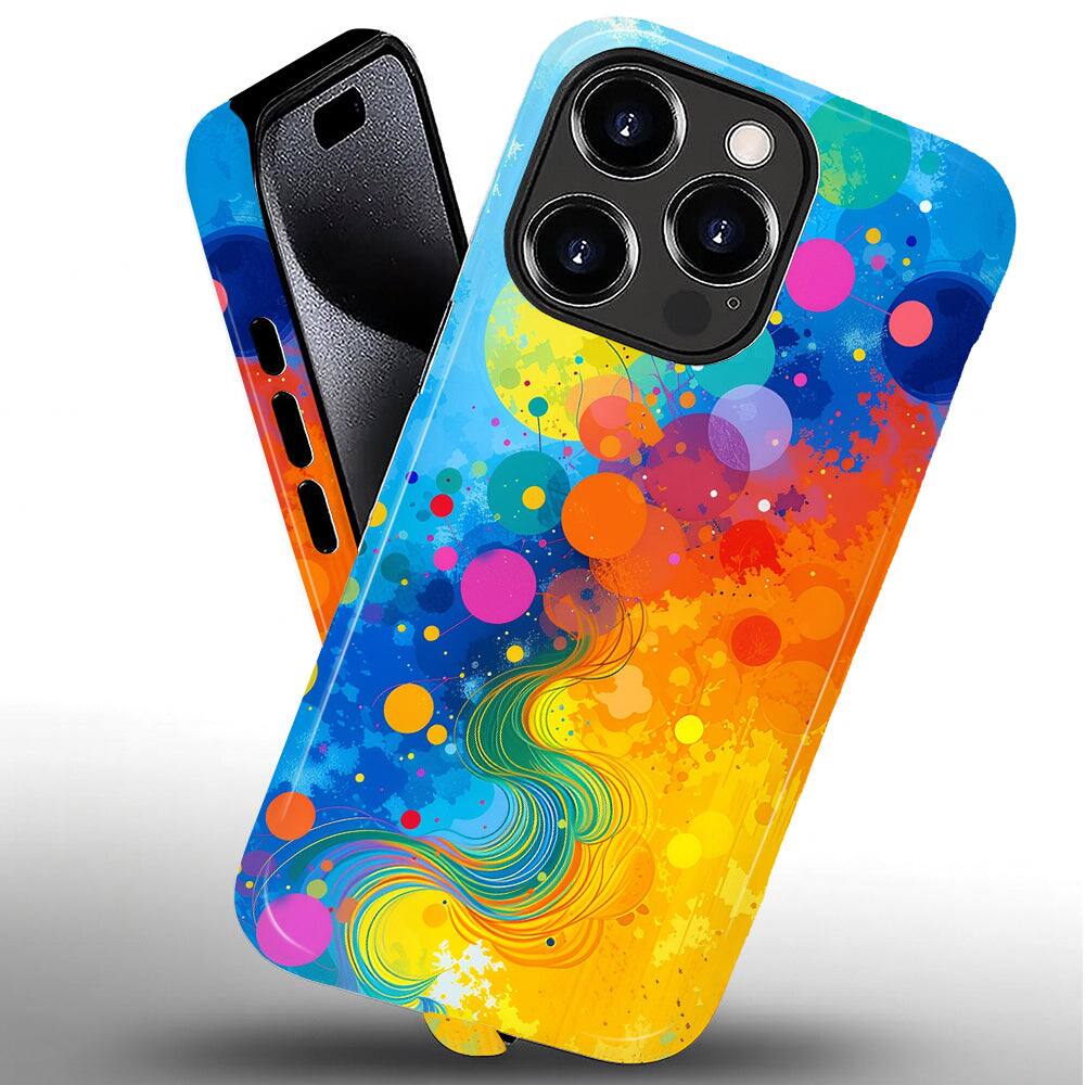 Alt View 1. BUBM - Smartphone Case for iPhone - 2-Layer Durable Smartphone Protection Case - Skyflow - Skyflow for iPhone 14 Pro Max.