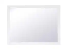Elegant Decor - Aqua rectangle vanity mirror 48 inch - White