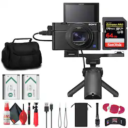 Sony - Cyber-shot DSC-RX100 VII Digital Camera with Shooting Grip Kit + More
