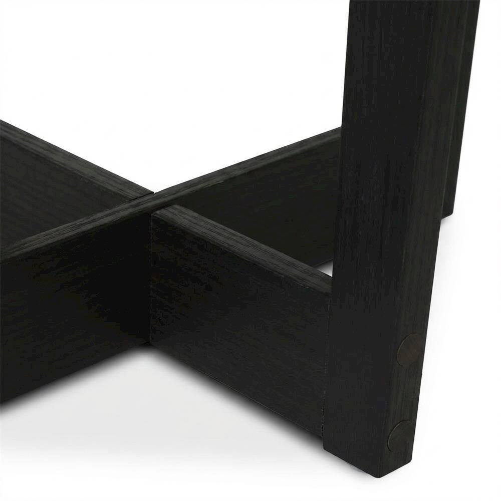 Angle. FurniFact - Walnut Round End Table with Sleek Modern Design for Living Room - Walnut.