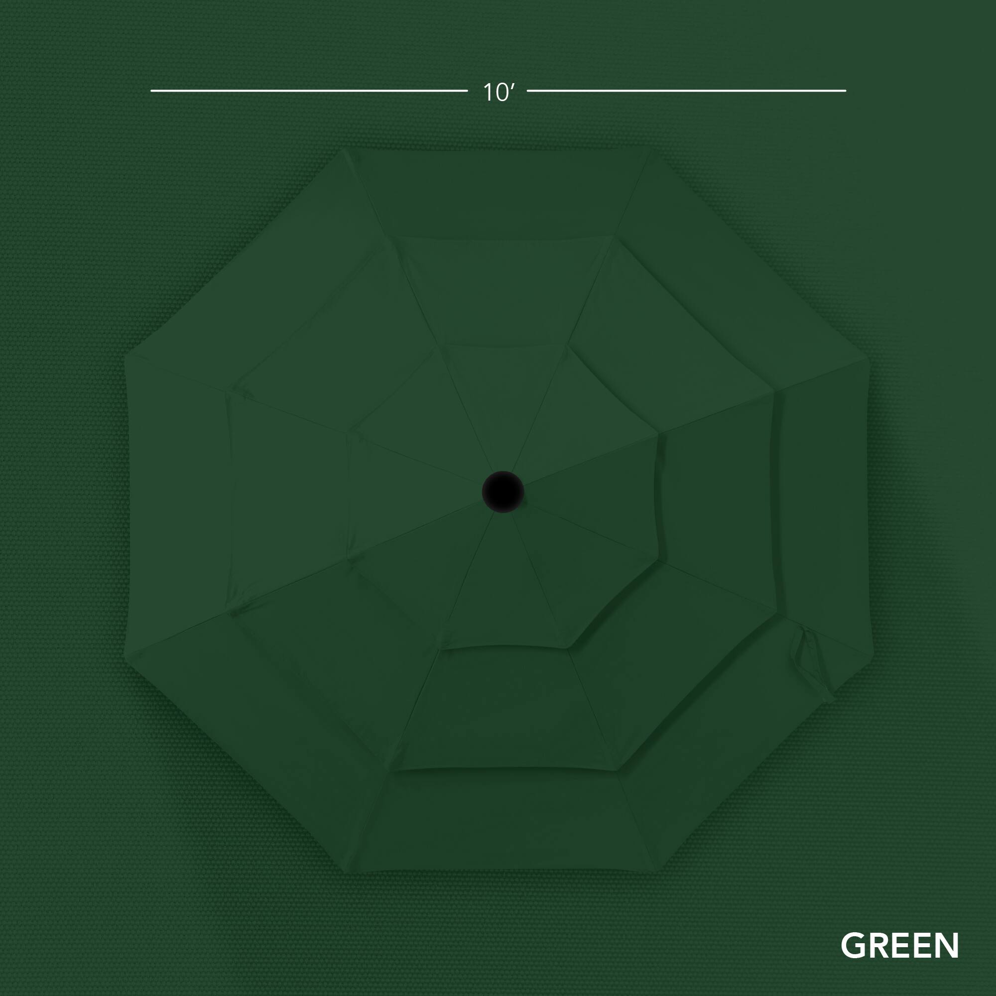 The text on the image is "10' GREEN."