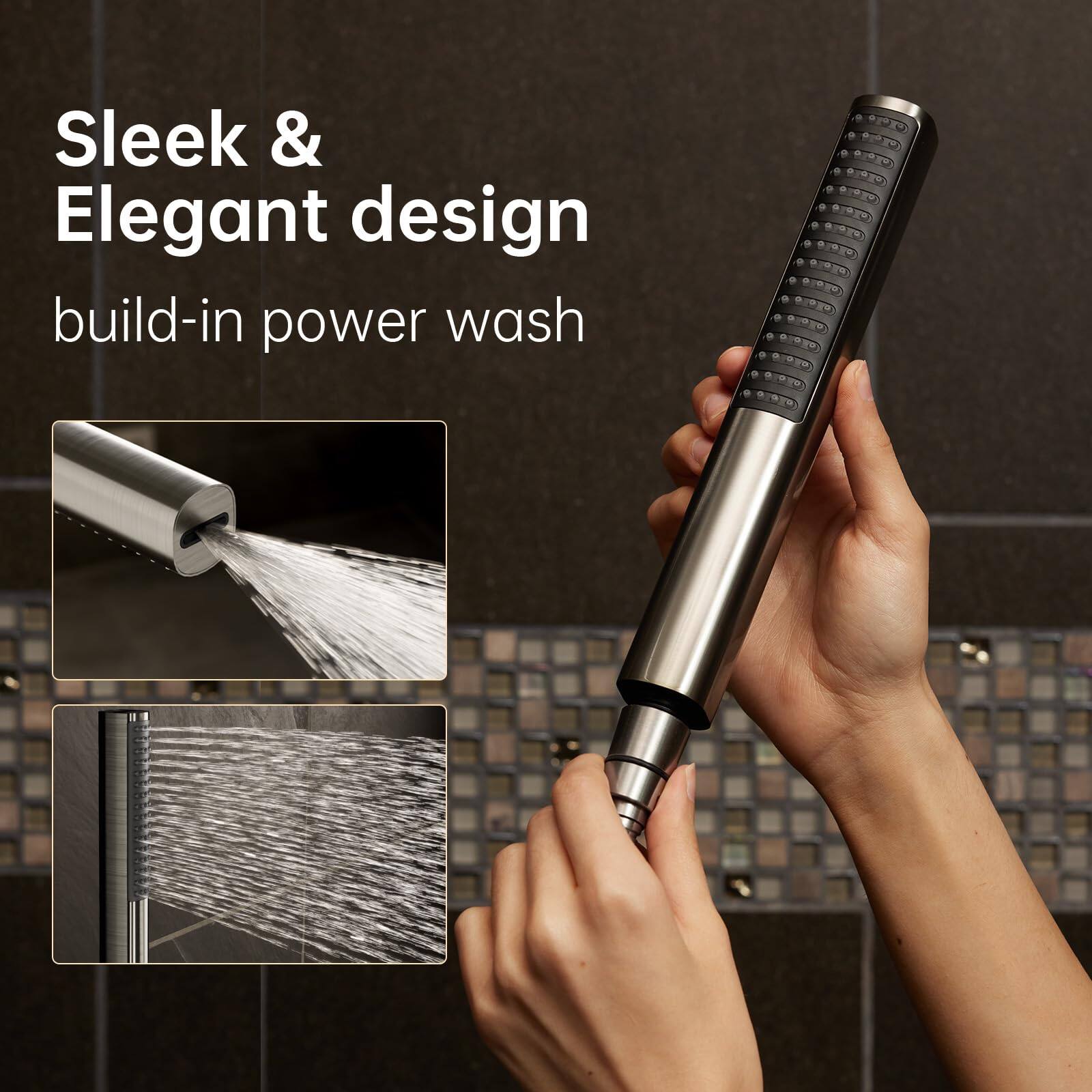 Sleek & Elegant design  
build-in power wash