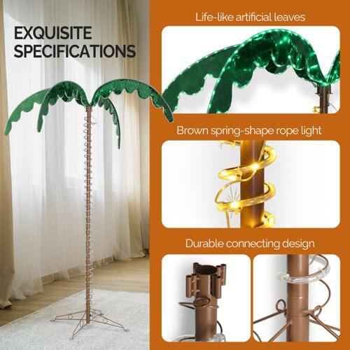 EXQUISITE SPECIFICATIONS

- Life-like artificial leaves
- Brown spring-shape rope light
- Durable connecting design