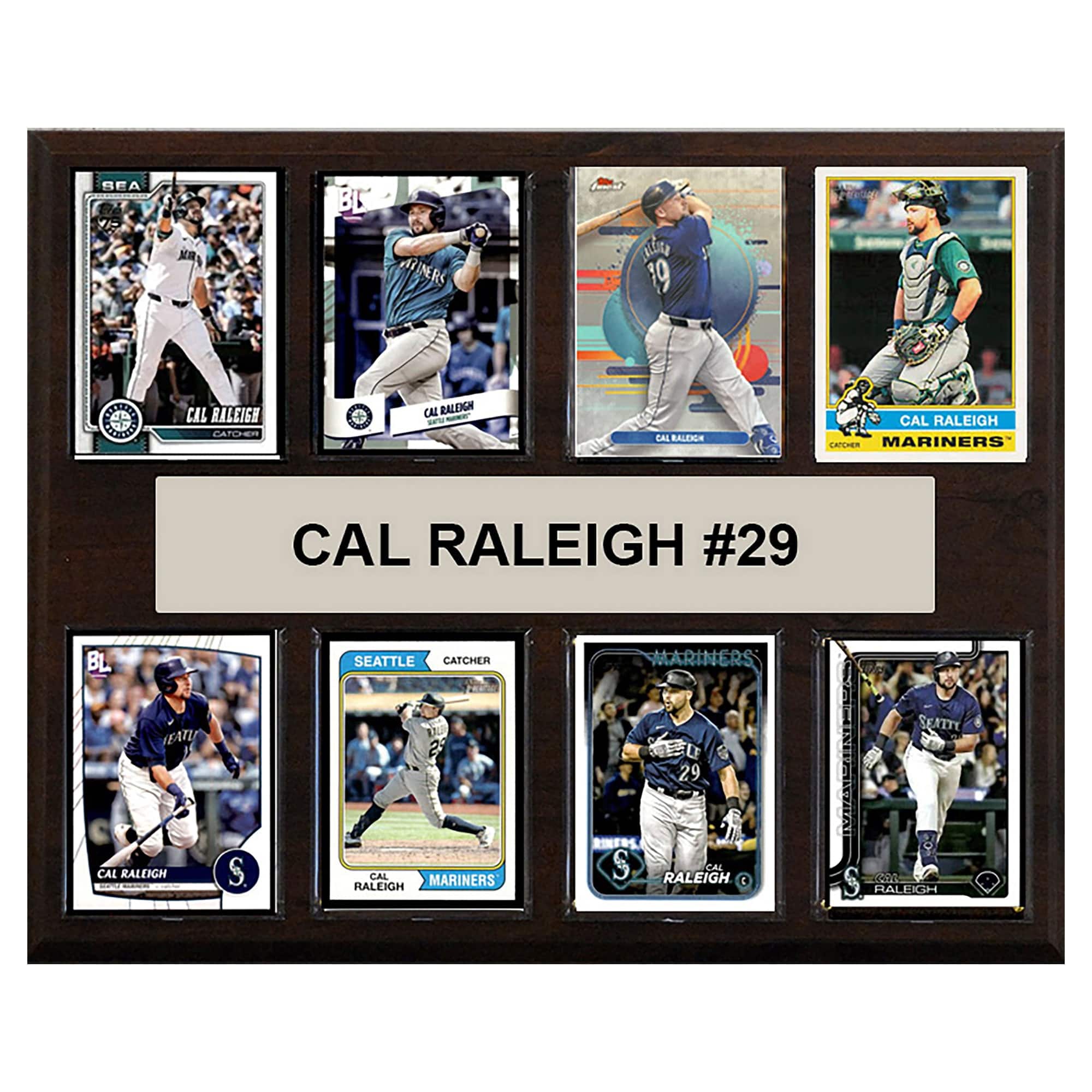 "C&I Collectibles - Cal Raleigh Seattle Mariners 12"" x 15"" Trading Card Plaque - Multicolor" price history on PriceWatchPro