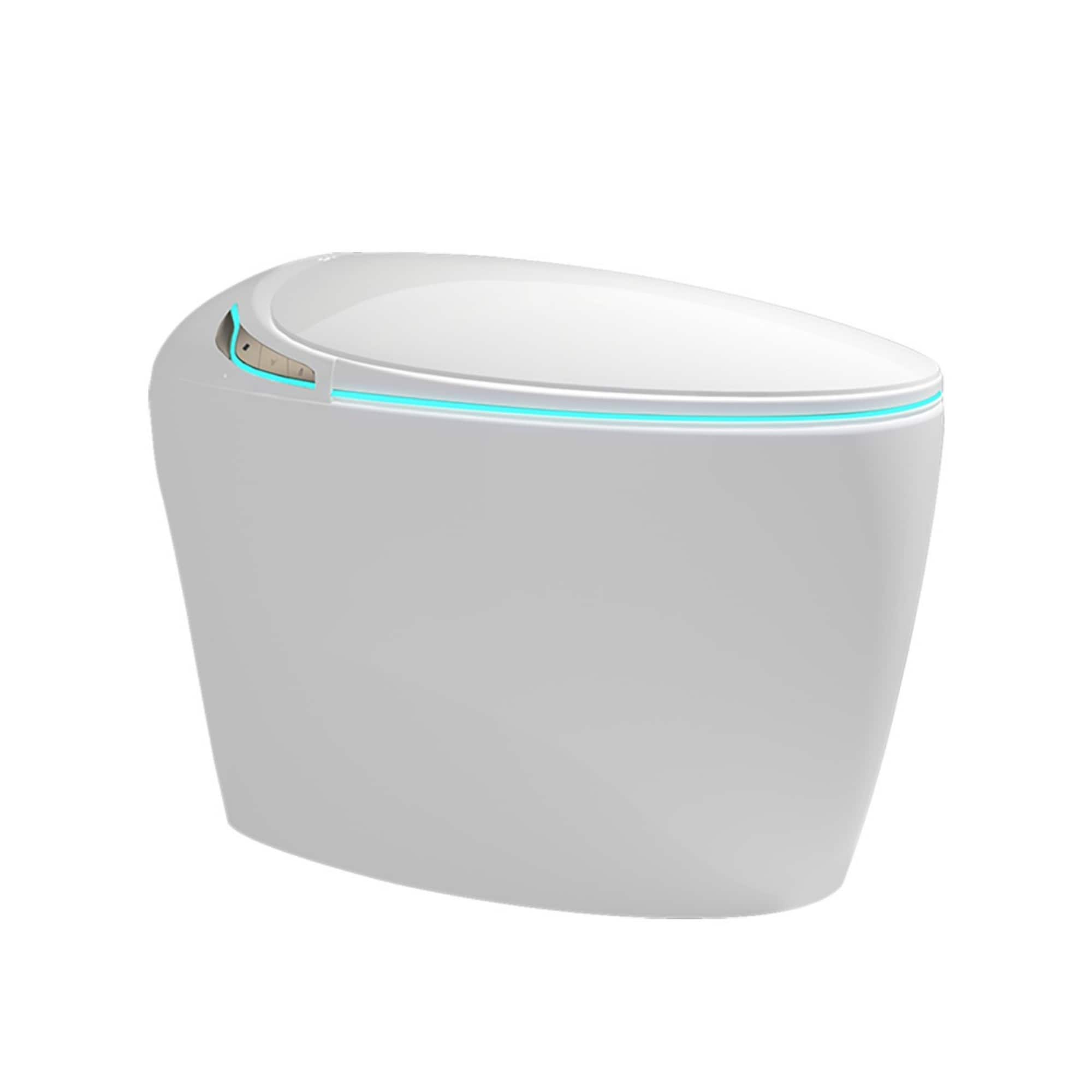 Ecooso - Smart Bidet Toilet One-Piece with Auto Open/Close, Heated Seat, Warm Water, Dryer and LED Display - White