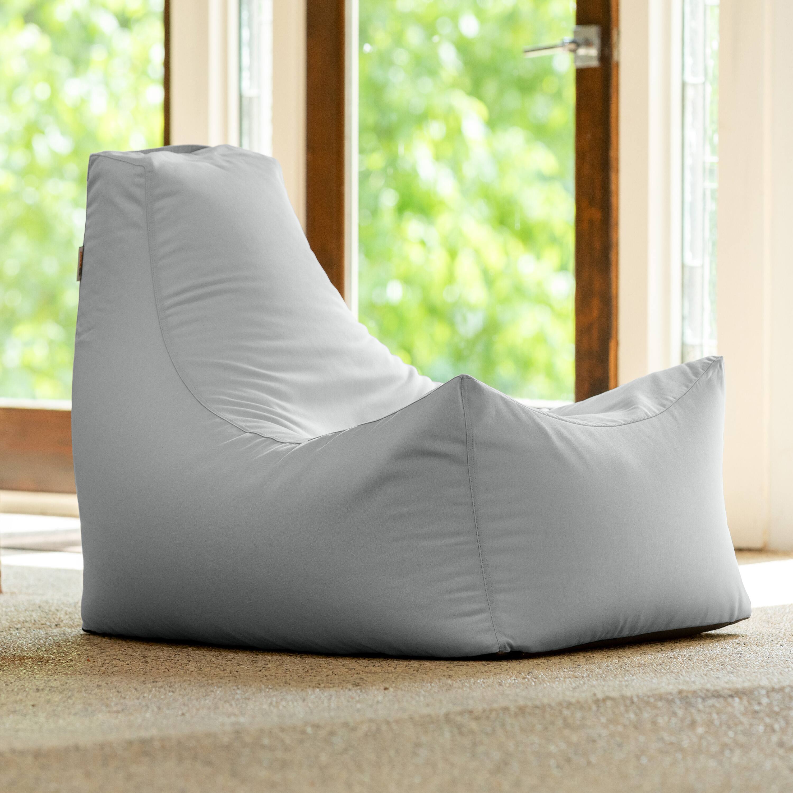 Alt View 1. Jaxx - Jaxx Juniper Outdoor Bean Bag Patio Chair & Poolside Lounge, Granite - Granite Sunbrella.