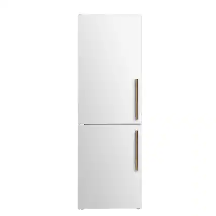 Front. Forno Appliances - Custodia 10.3 Cu. Ft. 24" Counter-Depth Bottom Freezer Refrigerator with Left-Hinge Door and Total No Frost - White - White.