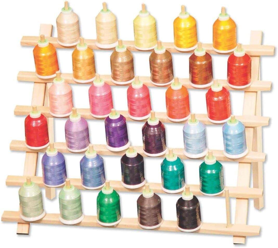 Jt Thread Rack AccuQuilt June Tailor Cone Thread Rack, Holds 33 Cones, JT680 White JT ...