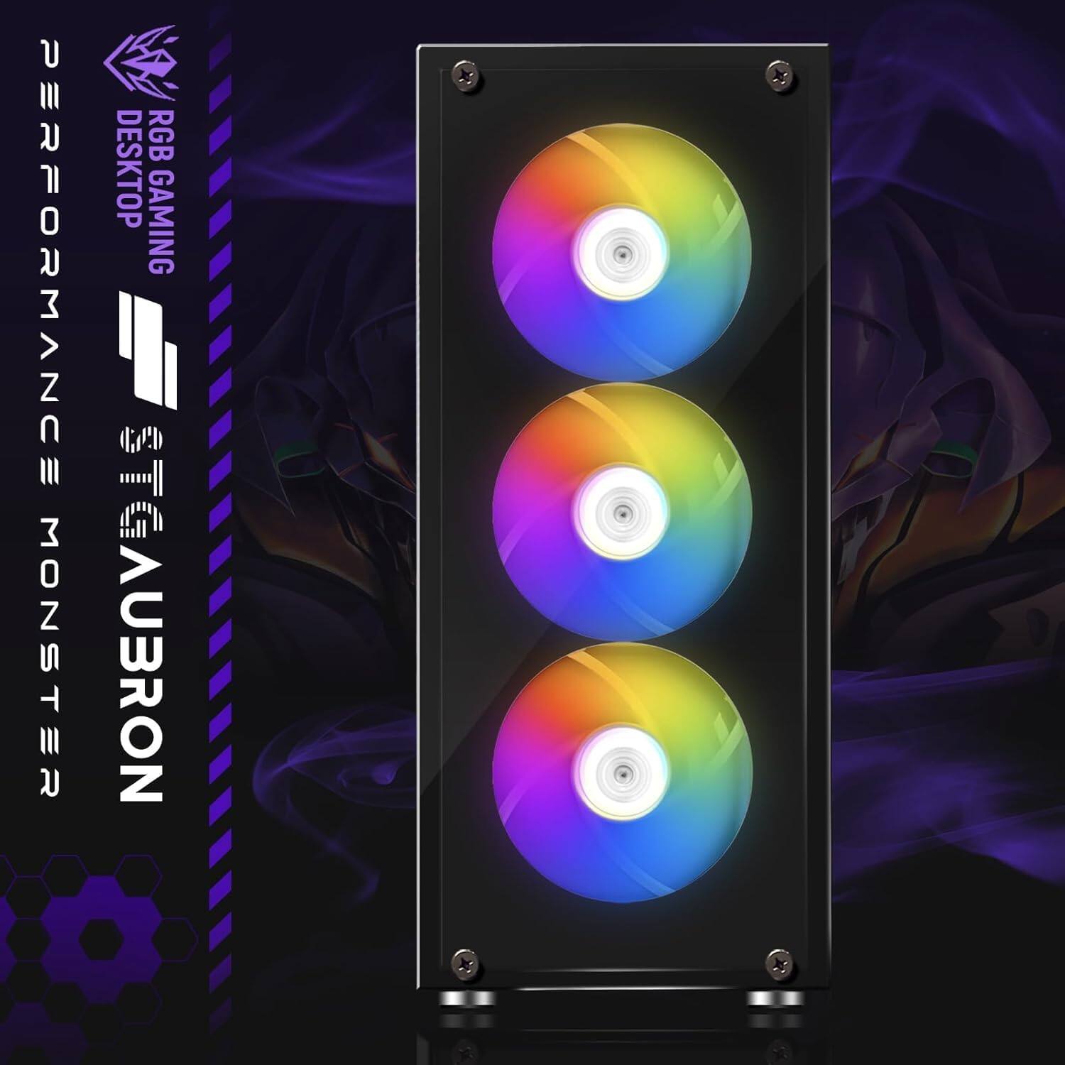 PERFORMANCE MONSTER  
RGB GAMING  
DESKTOP  
AU3RON