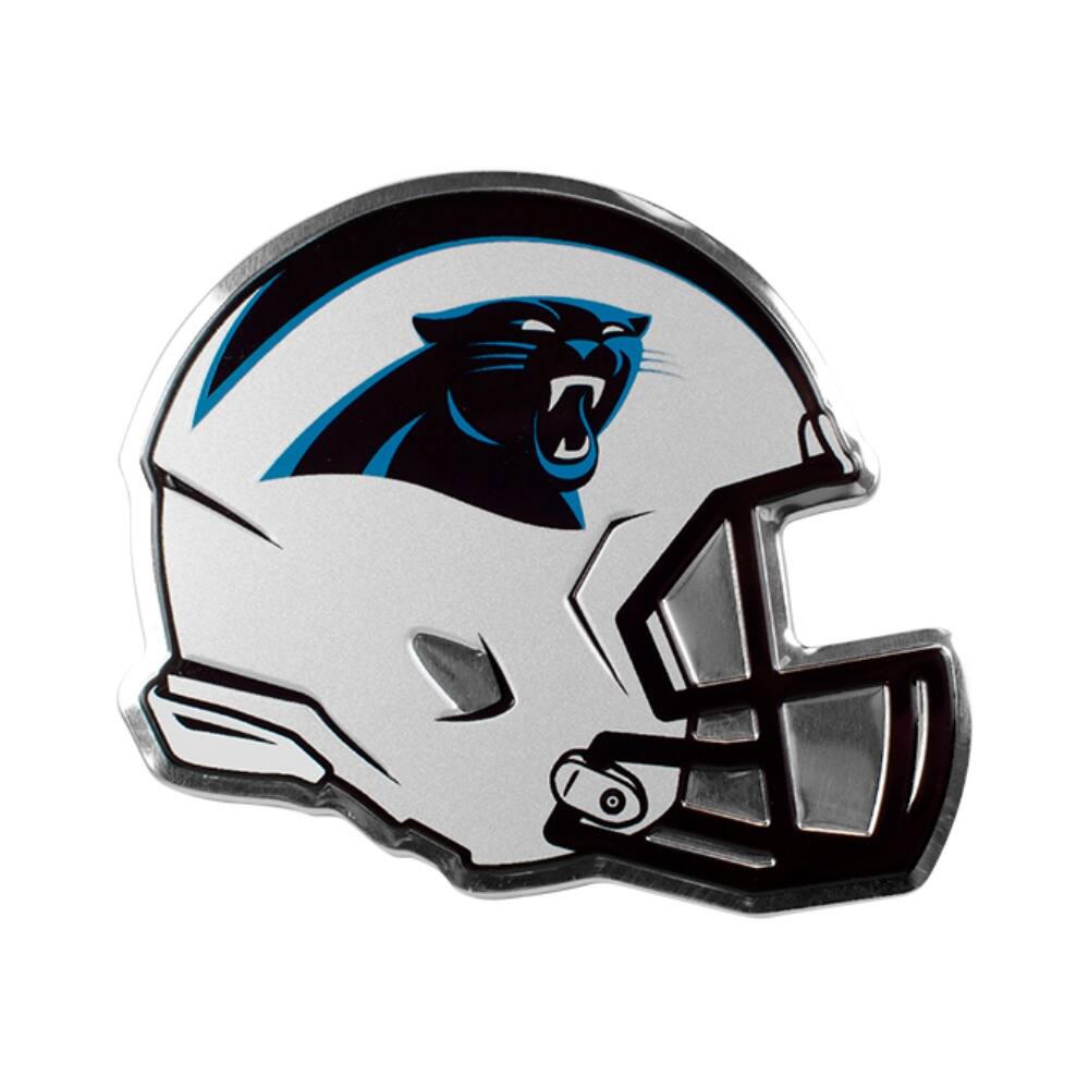 Front. TCL - Carolina Panthers Easy Peel & Stick Full Color Aluminum Helmet Emblem - Multi.