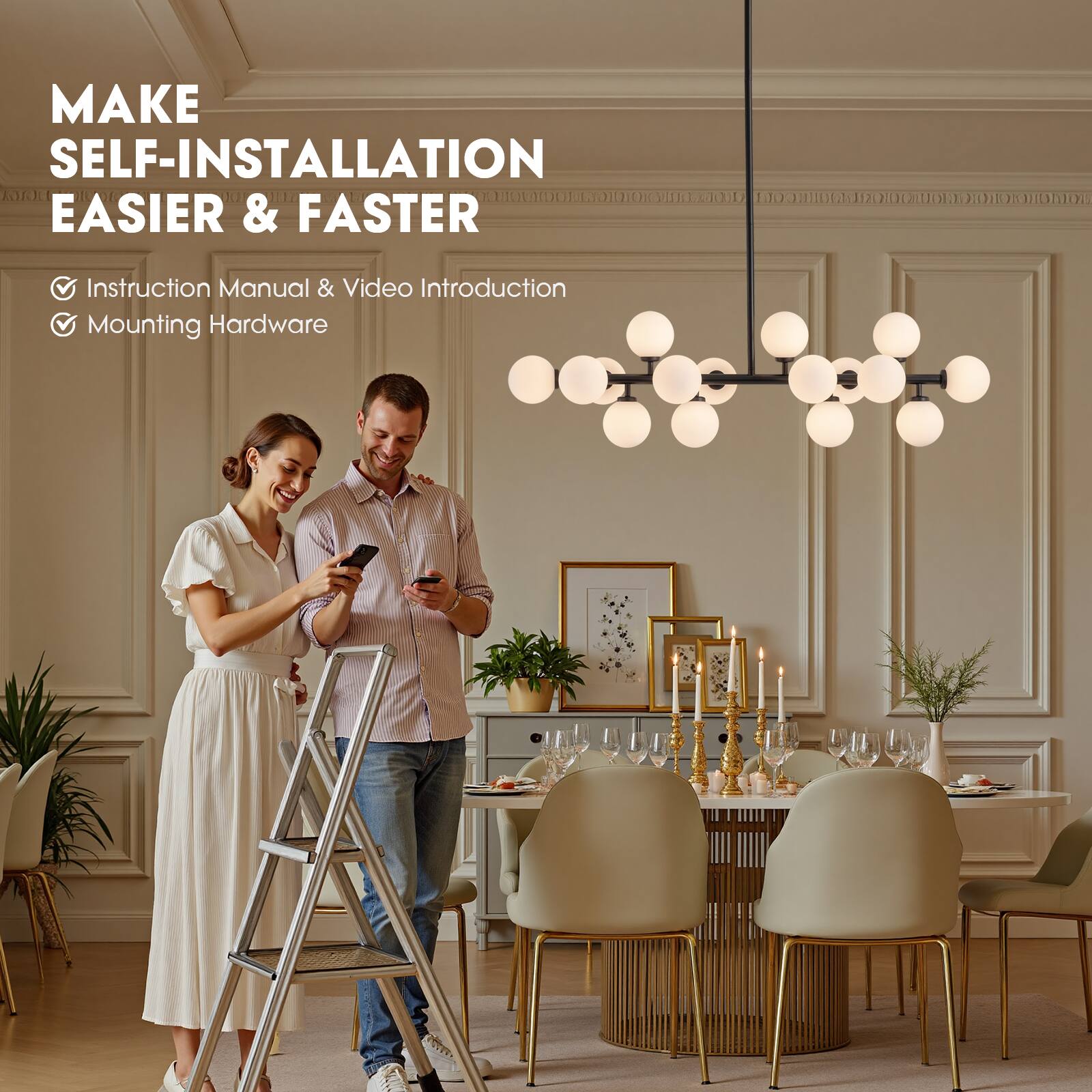 MAKE SELF-INSTALLATION EASIER & FASTER

- Instruction Manual & Video Introduction
- Mounting Hardware