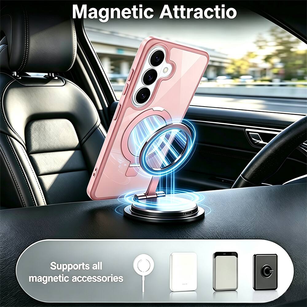 Magnetic Attraction  
Supports all magnetic accessories