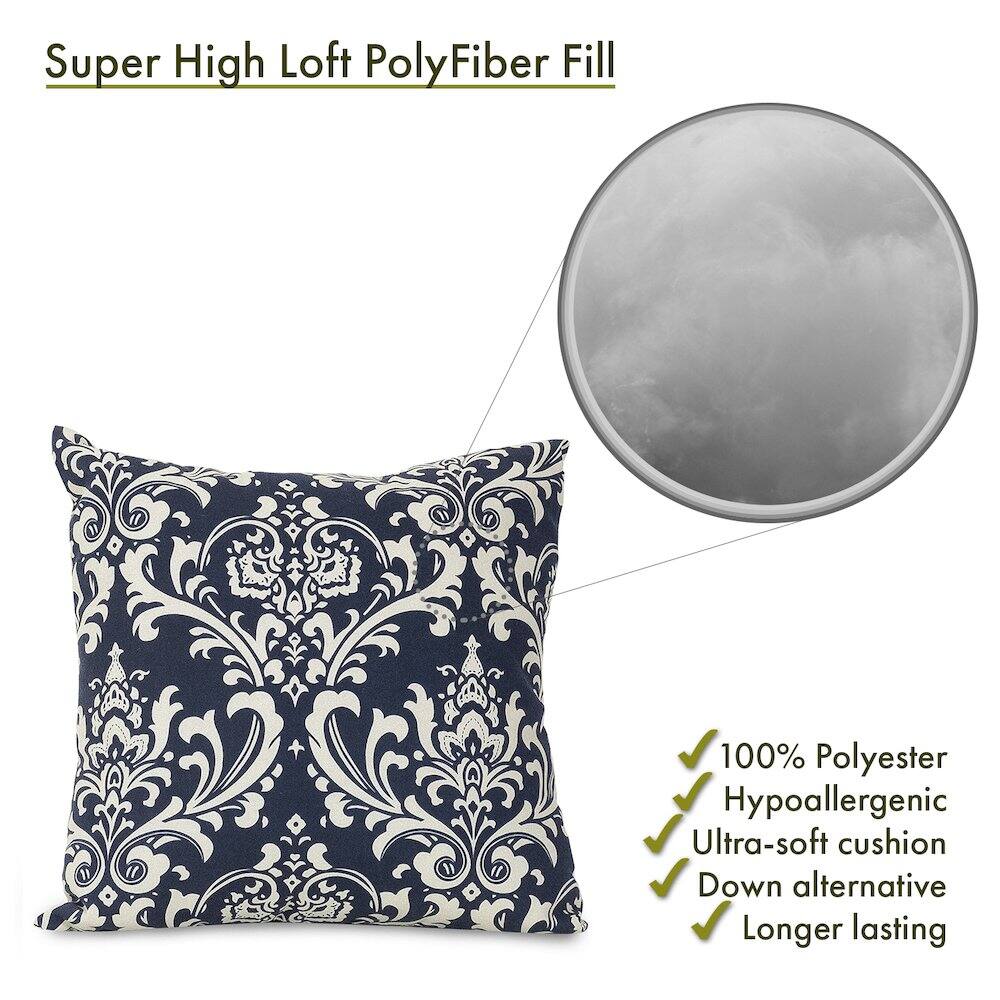 Super High Loft PolyFiber Fill

- 100% Polyester
- Hypoallergenic
- Ultra-soft cushion
- Down alternative
- Longer lasting