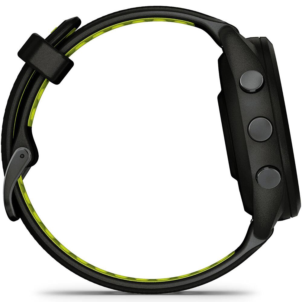 Alt View 4. Garmin - Forerunner 265S GPS Smartwatch 42 mm Fiber-reinforced polymer + 26-Month Warranty Protection Bundle - Black/Amp Yellow.