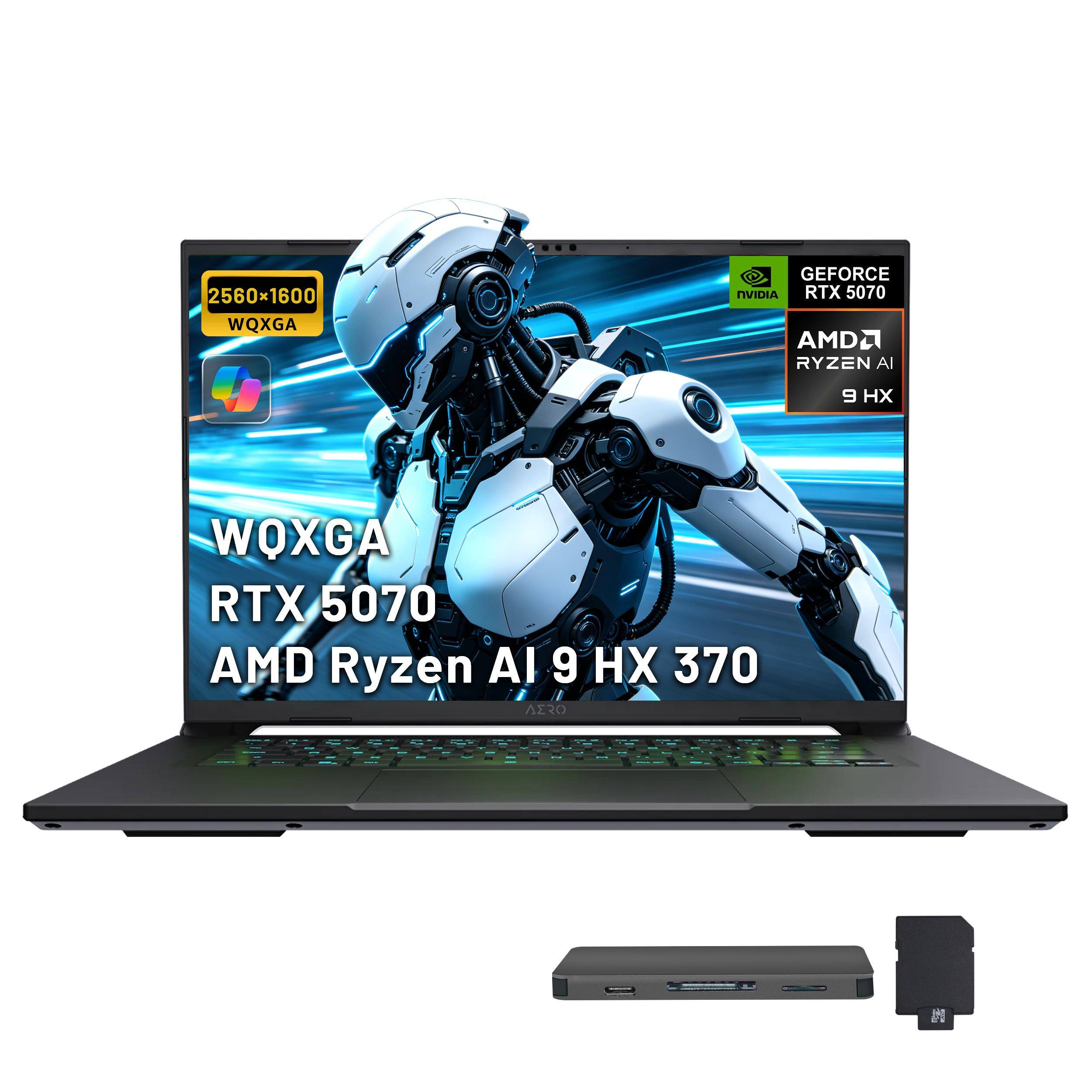 2560x1600 WQXGA  
GEFORCE NVIDIA RTX 5070  
AMD Ryzen AI 9 HX 370  
WOXGA
