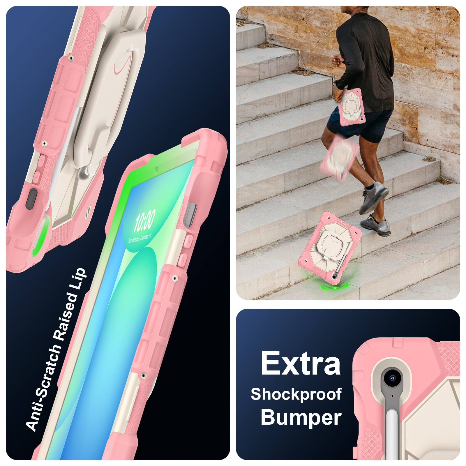 1000 TS  
Anti-Scratch Raised Lip  
Extra Shockproof Bumper