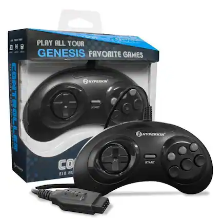 PLAY ALL YOUR GENESIS FAVORITE GAMES
HYPERKIN
CONTROLLER
CO SIX BUTTON
