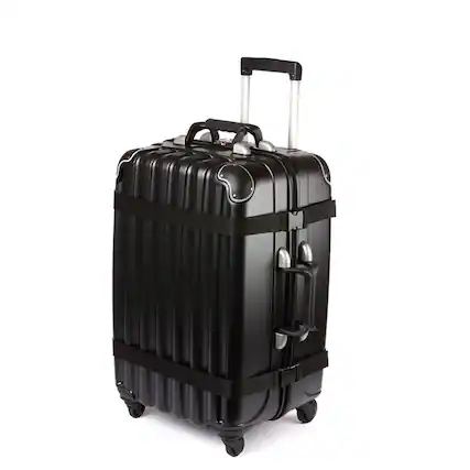 Front. Vingarde Valise - Grande 05 - 12 Bottle Wine Travel Suitcase - Black.