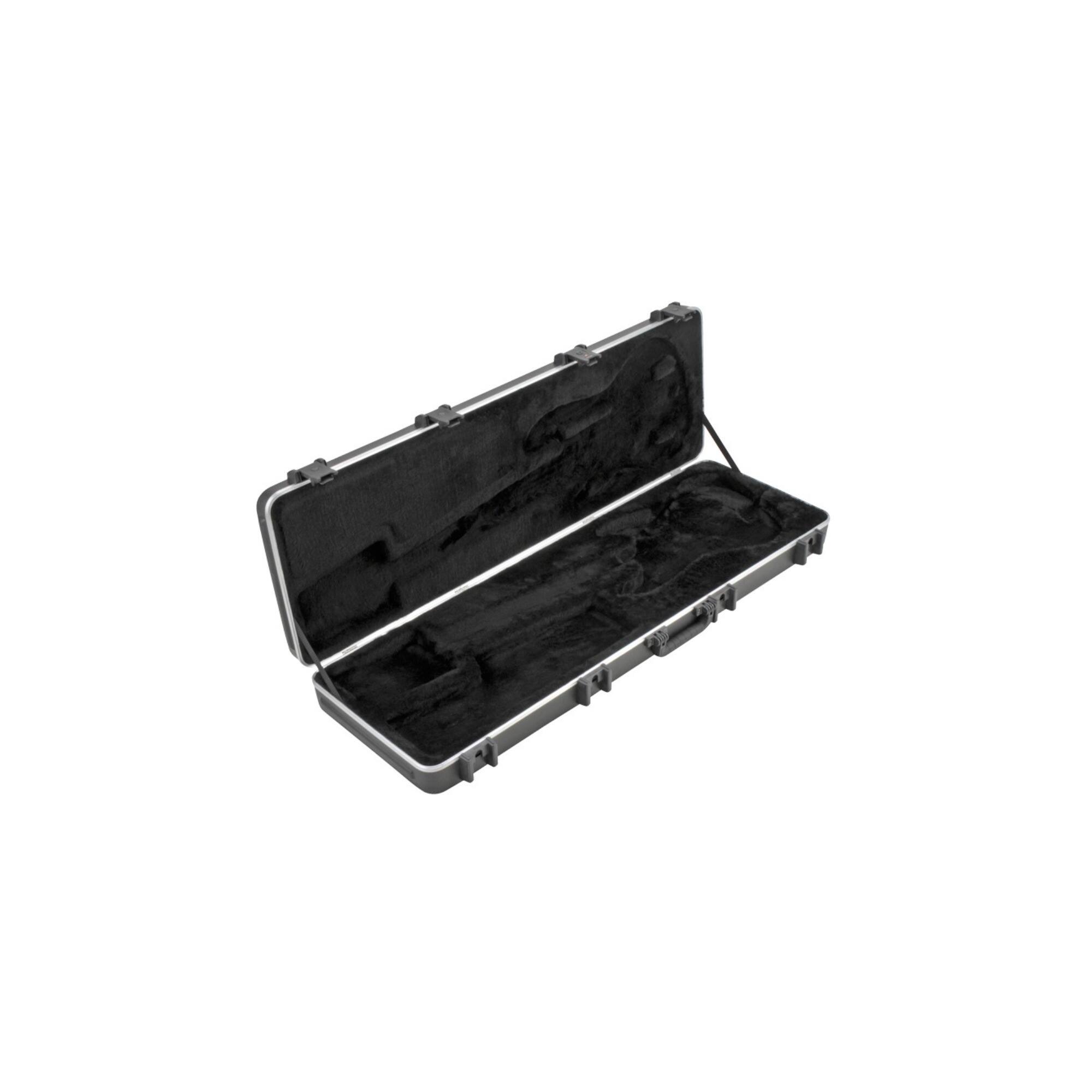 Back. SKB - SKB 1SKB-44PRO Rectangular Electric Bass Case, Gray.