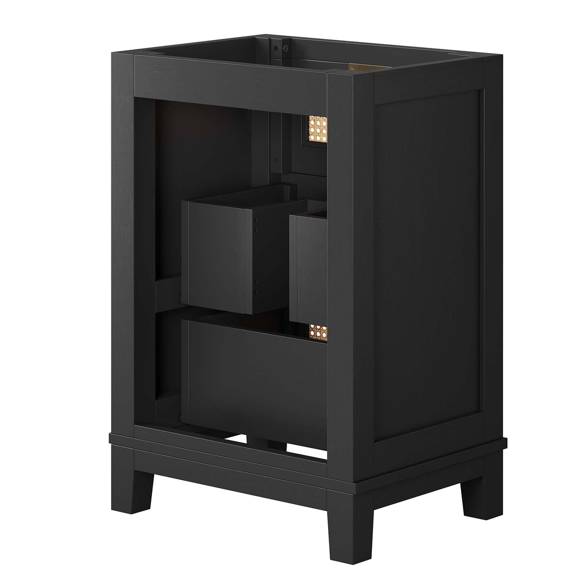 Alt View 2. Modway - Dixie Bathroom Cabinet Basin Not Included by Modway - Black.