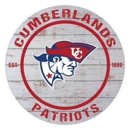 Jardine - Cumberlands Patriots 20" Indoor/Outdoor Weathered Circle Sign - White
