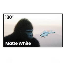 AWOL Vision - MW-180 180-inch Projector Screen Fixed Frame, 1.3 dB Peak Gain, Short Throw and UST Projectors - White